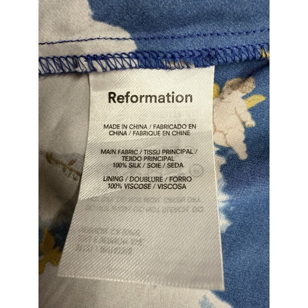 Reformation Freya Silk Dress Angel Cloud Print TAYLOR SWIFT Inspired - L - Picture 14 of 15